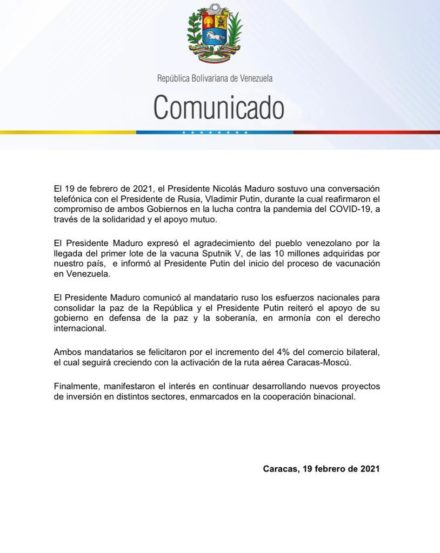 Relaciones entre Venezuela y Rusia - Página 3 Comunicado-440x553